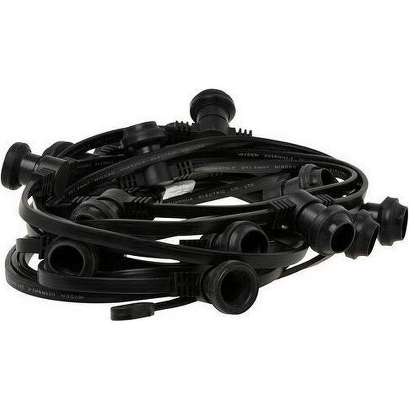 Load image into Gallery viewer, Basic simply design p10 waterdichte prikkabel met 15 fittingen 10m zwart
