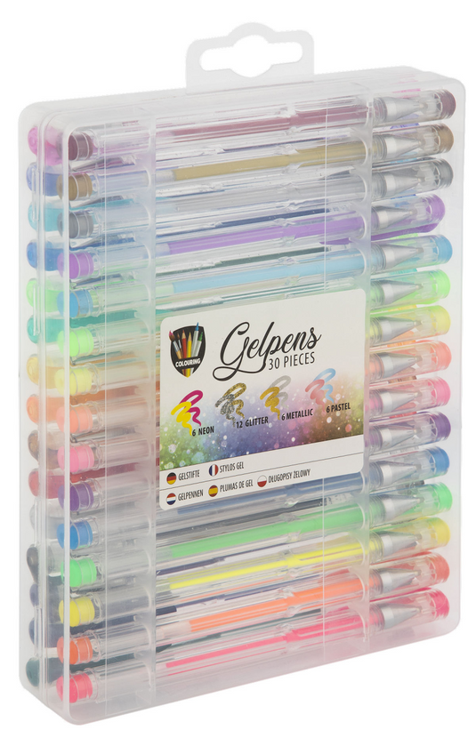 Moxy gelpennen draagkoffer 30 stuks