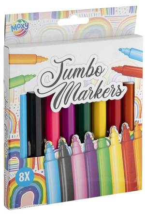 Moxy jumbo viltstiften 8 stuks