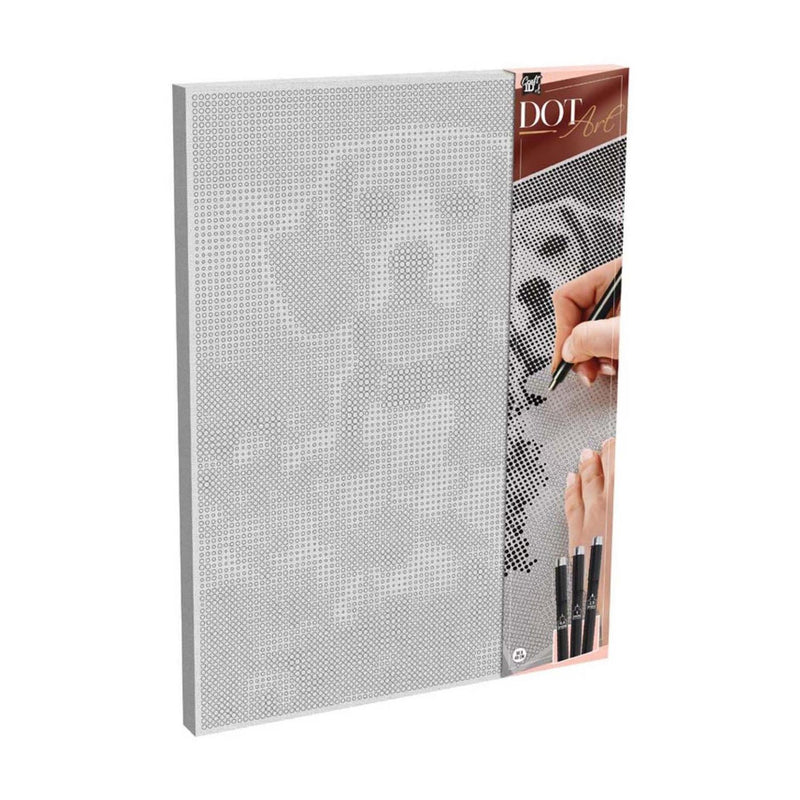 Load image into Gallery viewer, Craft id stippenkunst op doek hond - 40 x 30 cm - incl. fineliners
