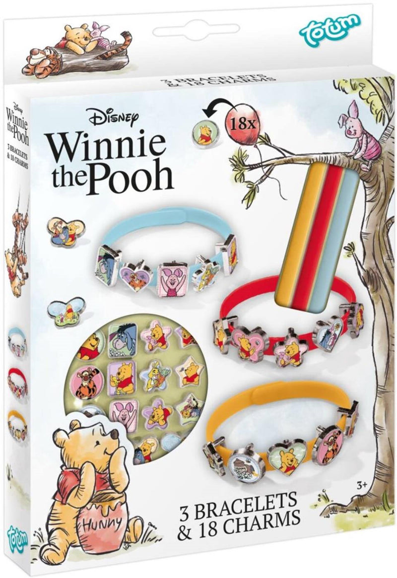 Load image into Gallery viewer, Totum winnie the pooh 3 bracelets 18 charms
