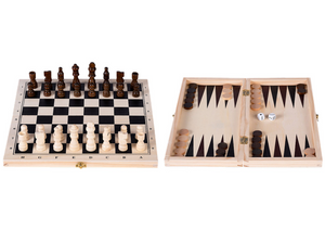 Longfield schaak backgammon opklapbaar