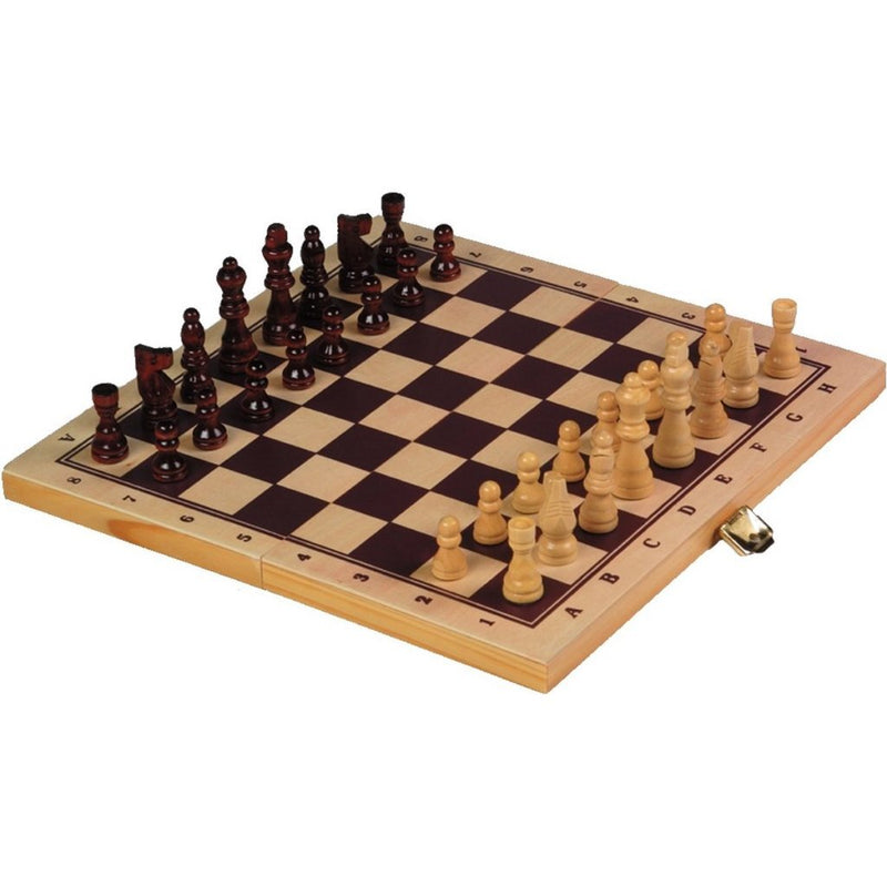 Load image into Gallery viewer, Engelhart longfield schaak en backgammon houten cassette 30x16x4 cm
