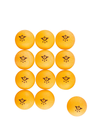 Angel sports tafeltennisballen – 12 stuks – oranje – 3‑sterren competitie – ø 40 mm – pingpong – longfield