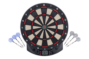 Engelhart elektronisch dartboard – inclusief 6 softtip pijlen 26 spellen (185 variaties) – lcd scoreweergave, geluids- en muziekeffecten – tot 8 spelers – longfield