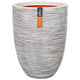 Capi bloempot nature rib elegant laag 36x47 cm ivoorkleurig kofi782