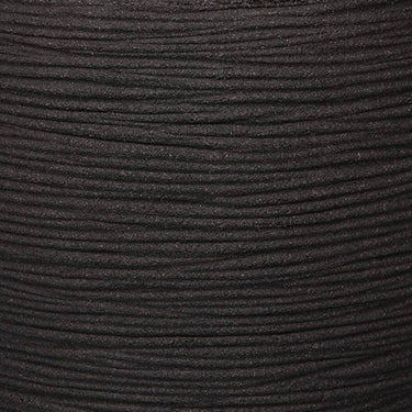 Capi bloempot nature rib 35x34 cm zwart kblr932