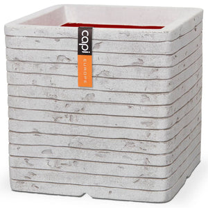 Capi plantenbak nature row vierkant 30x30 cm ivoorkleurig krwi902