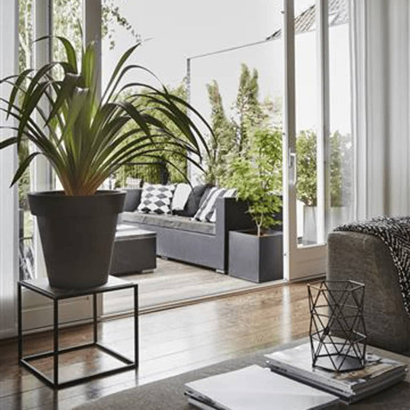 Load image into Gallery viewer, Capi plantenbak urban smooth vierkant 50x50x50 cm zwart kbl904
