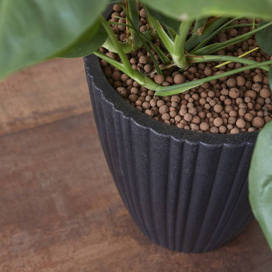 Capi bloempot urban tube taps 40x40 cm zwart kblt801