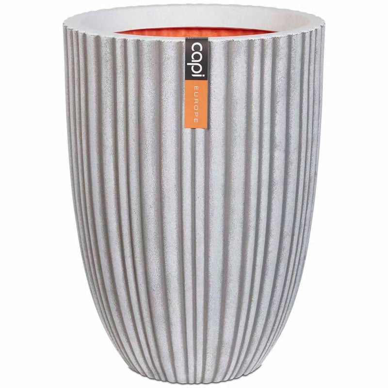 Load image into Gallery viewer, Capi Capi Bloempot Urban Tube elegant laag 55x73 cm ivoorkleurig

