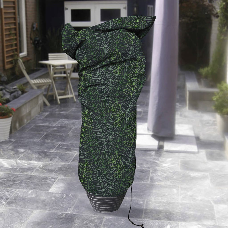 Load image into Gallery viewer, Capi plantenhoes groot 150x250 cm zwarte en groene print
