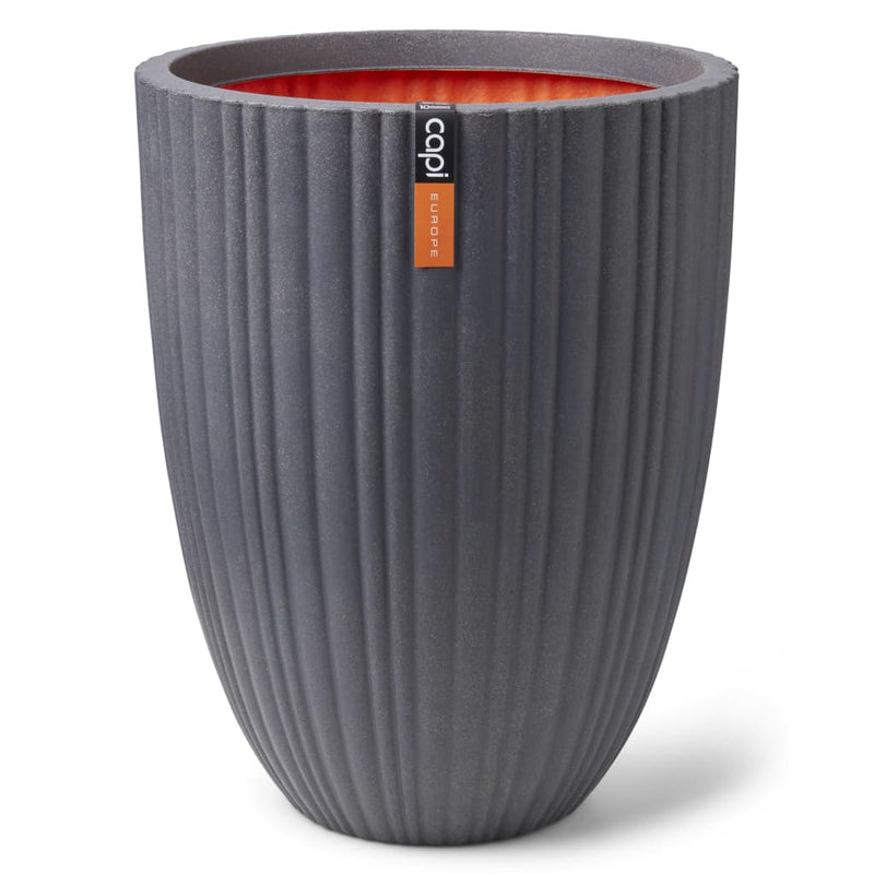 Load image into Gallery viewer, Capi bloempot urban tube elegant laag 46x58 cm donkergrijs
