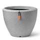 Capi bloempot arc granite taps laag 60x48 cm ivoorkleurig