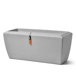 Capi plantenbak arc granite rechthoekig 90x35x40 cm ivoorkleurig