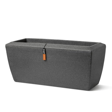 Capi plantenbak arc granite rechthoekig 90x35x40 cm antracietkleurig