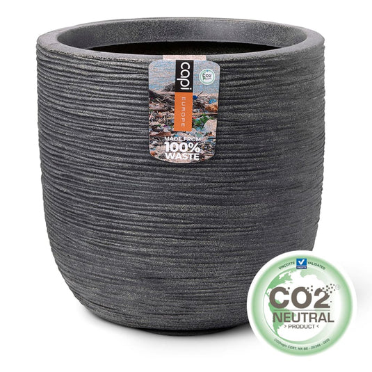 Capi plantenbak waste rib 43x41 cm grijs
