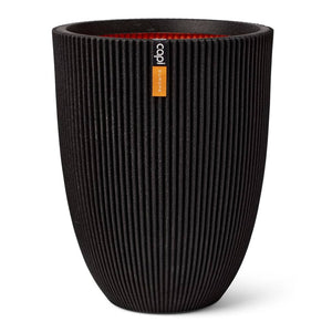 Capi bloempot groove elegant 34x46 cm zwart