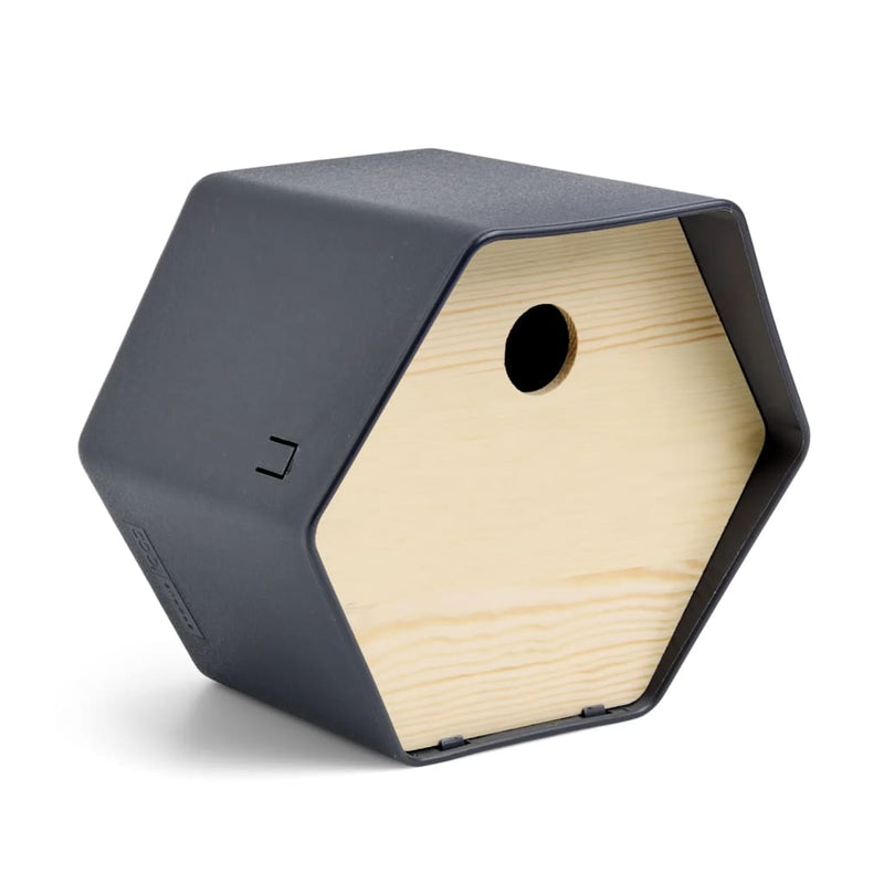 Load image into Gallery viewer, Capi vogelhuisje hive 1 rond gat 19x23x20 cm antracietkleurig
