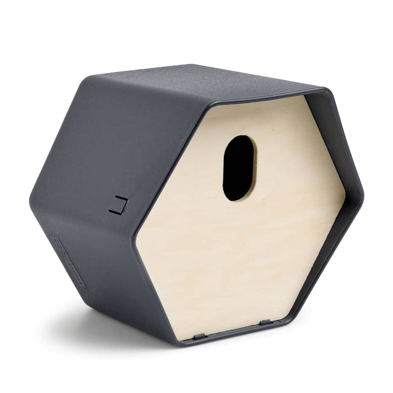Load image into Gallery viewer, Capi vogelhuisje hive 2 ovaal gat 19x23x20 cm antracietkleurig
