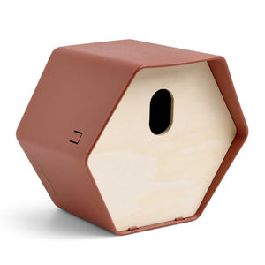 Capi vogelhuisje hive 2 ovaal gat 19x23x20 cm bruin