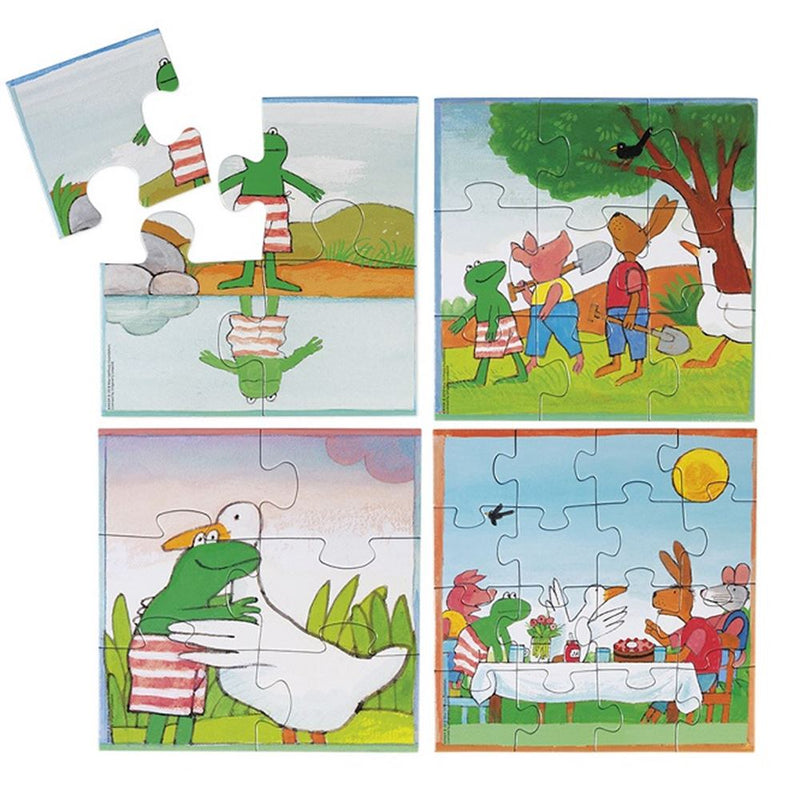 Load image into Gallery viewer, Bambolino kikker puzzel 4 in 1. 3+
