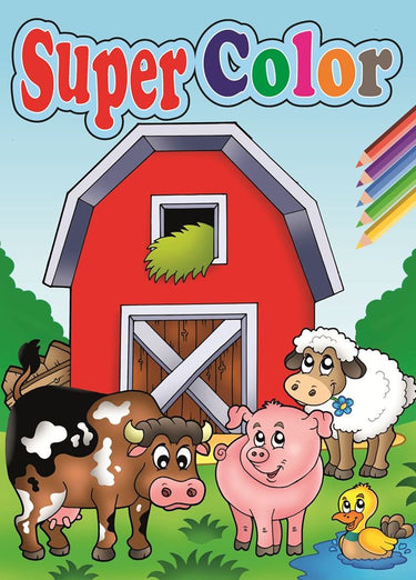 Boek specials nederland bv super kleurboek a4, 192 pag 4 ass (12 st