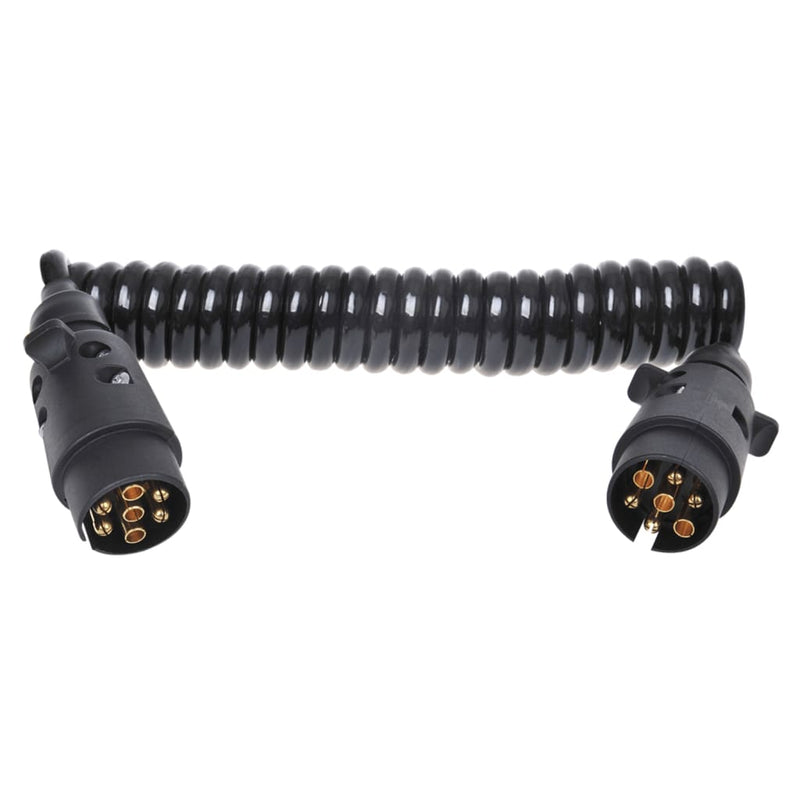 Load image into Gallery viewer, Proplus spiraalkabel met 2x7-pins stekker 3 m

