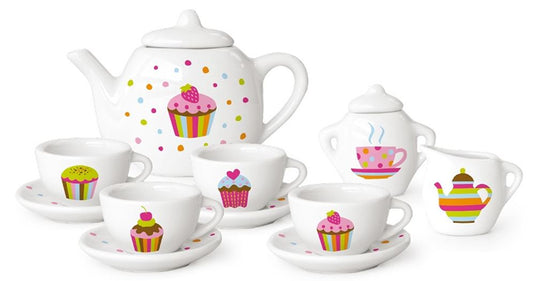 Theeset porcelein cupcake
