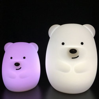 Nachtlamp silicone beer groot. 1+