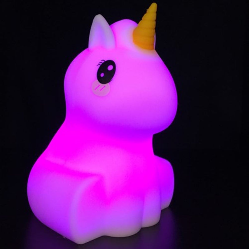 Load image into Gallery viewer, Nachtlamp silicone eenhoorn. 1+
