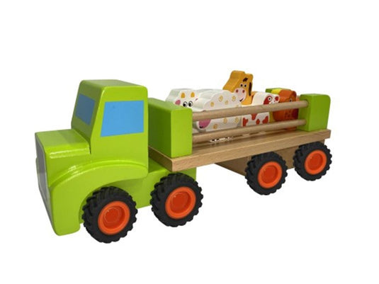 Houten dierentruck.