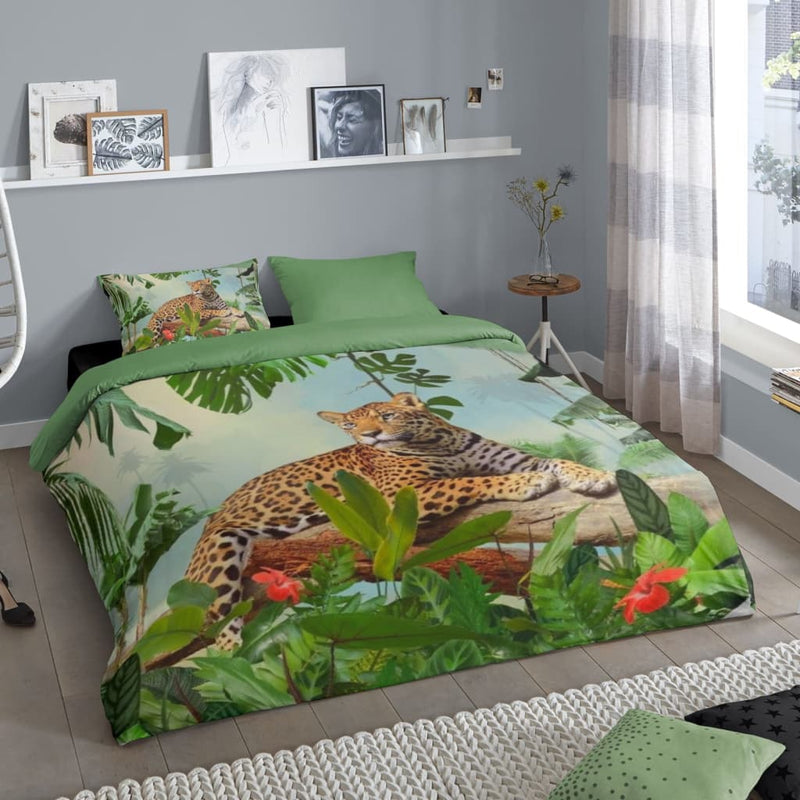 Load image into Gallery viewer, Good Morning Good Morning Dekbedovertrek JUNGLE 240x200 220 cm meerkleurig
