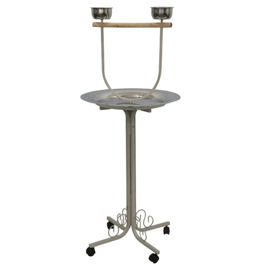 Strong papegaaienspeelplaats amy 55x55x135 cm zilvergrijs 99048