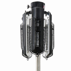 Sunred parasolverwarming 2000 w halogeen zwart en zilver ph10