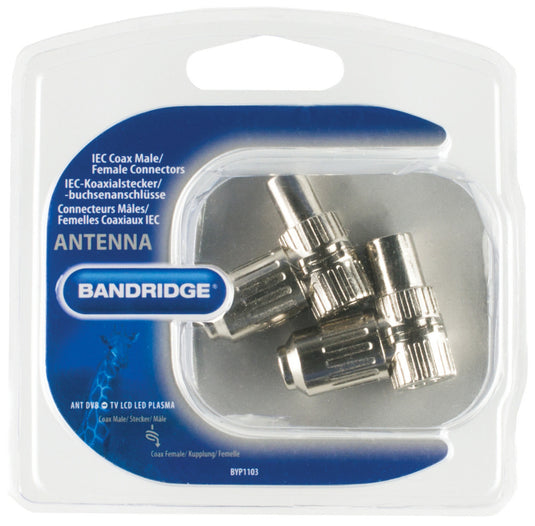 Bandridge byp1103 iec-coaxconnectors male female