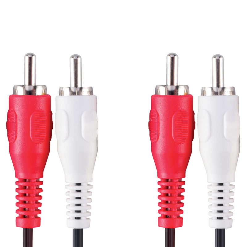 Load image into Gallery viewer, Bandridge val4202 stereo audiokabel 2x rca male - 2x rca male 2.00 m zwart
