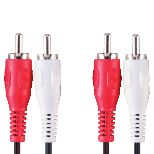 Bandridge val4202 stereo audiokabel 2x rca male - 2x rca male 2.00 m zwart