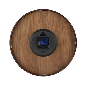 Nextime ne-3096br wandklok dia. 35 cm, hout, bruin, 'wood wood medium'
