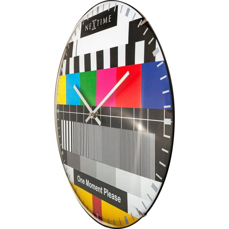 Load image into Gallery viewer, Nextime ne-3162 glazen wandklok testpage dome 35 cm
