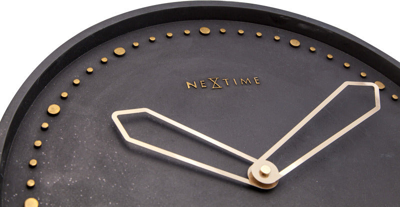Load image into Gallery viewer, NeXtime NeXtime NE-3197ZW Wandklok Dia. 35 Cm, Polyresin, Zwart
