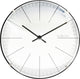 Nextime ne-3506wi wandklok big stripe ø20 glas wit