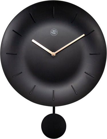Nextime nx-7339zw wandklok nxt bowl ø 30 cm zwart