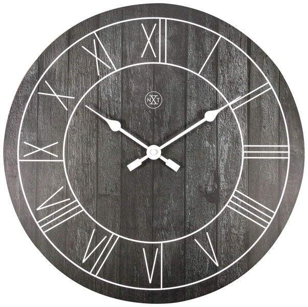 Load image into Gallery viewer, Nextime nx-7345zw wandklok nxt paul dia 40cm hout bruin
