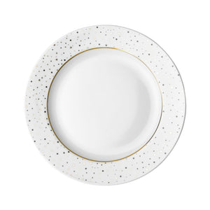 Dutch rose bord plat 21cm met glitter