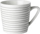 Dutch rose loft zwart-wit koffiemok zwarte strepen 20 cl