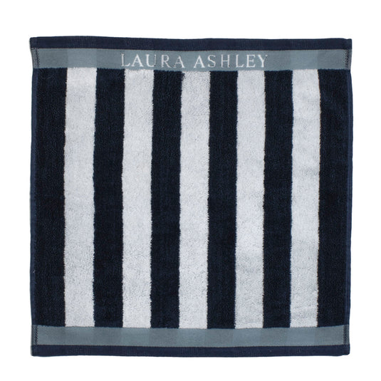 Laura ashley keukendoek midnight stripe 50x50 cm donkerblauw