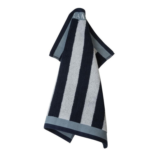 Laura ashley keukendoek midnight stripe 50x50 cm donkerblauw