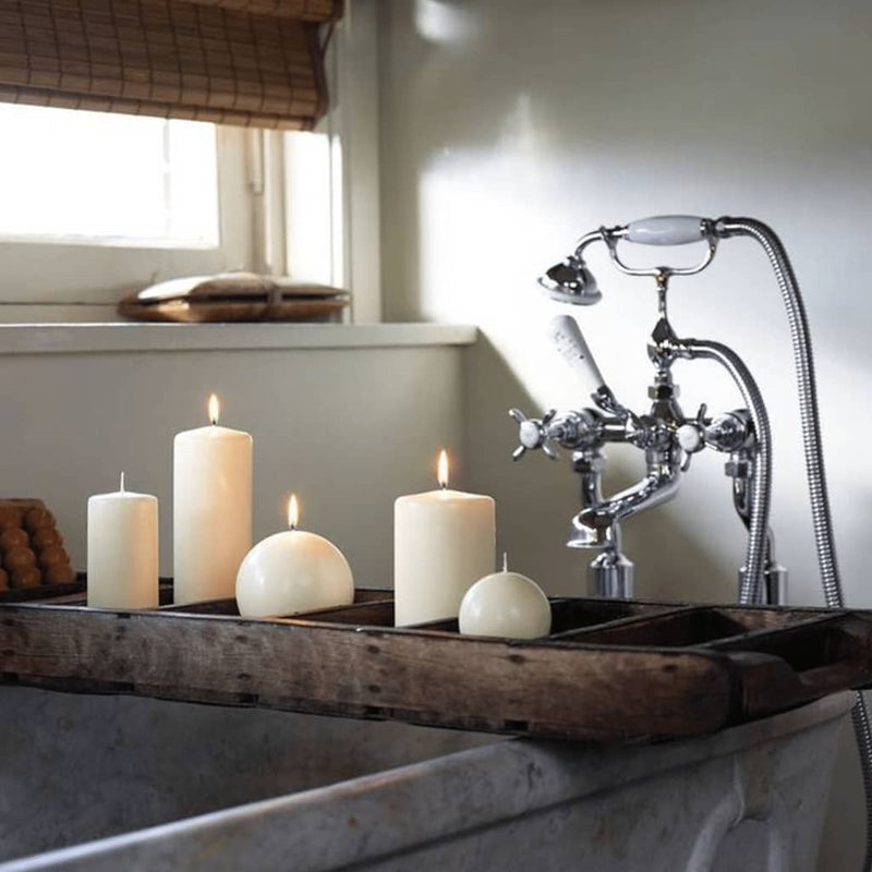 Load image into Gallery viewer, Bolsius Bolsius Stompkaarsen 10 st 120x58 mm ivoor
