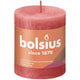 Bolsius rustieke stompkaars 8x6,8 cm blossom pink